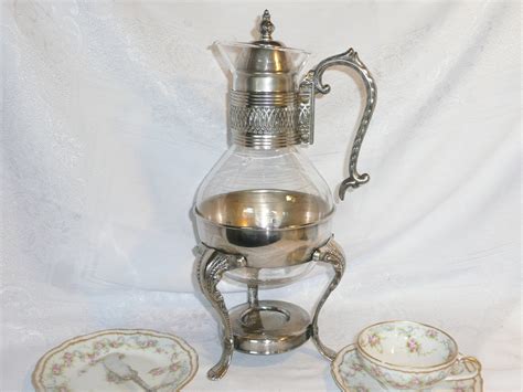 antique coffee warmer|vintage carafe coffee decanters.